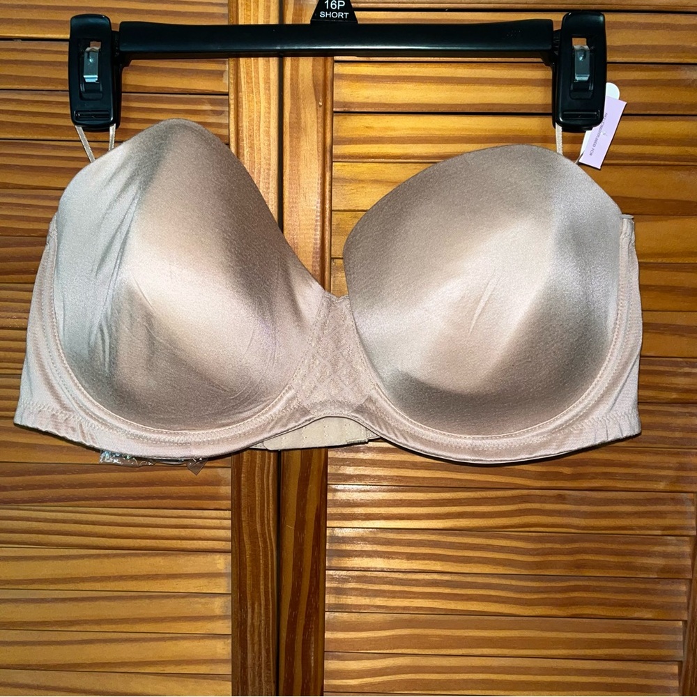 Bali One U Stay In Place‎ 38D Strapless Underwire Bra DF6599 New Without Tags
